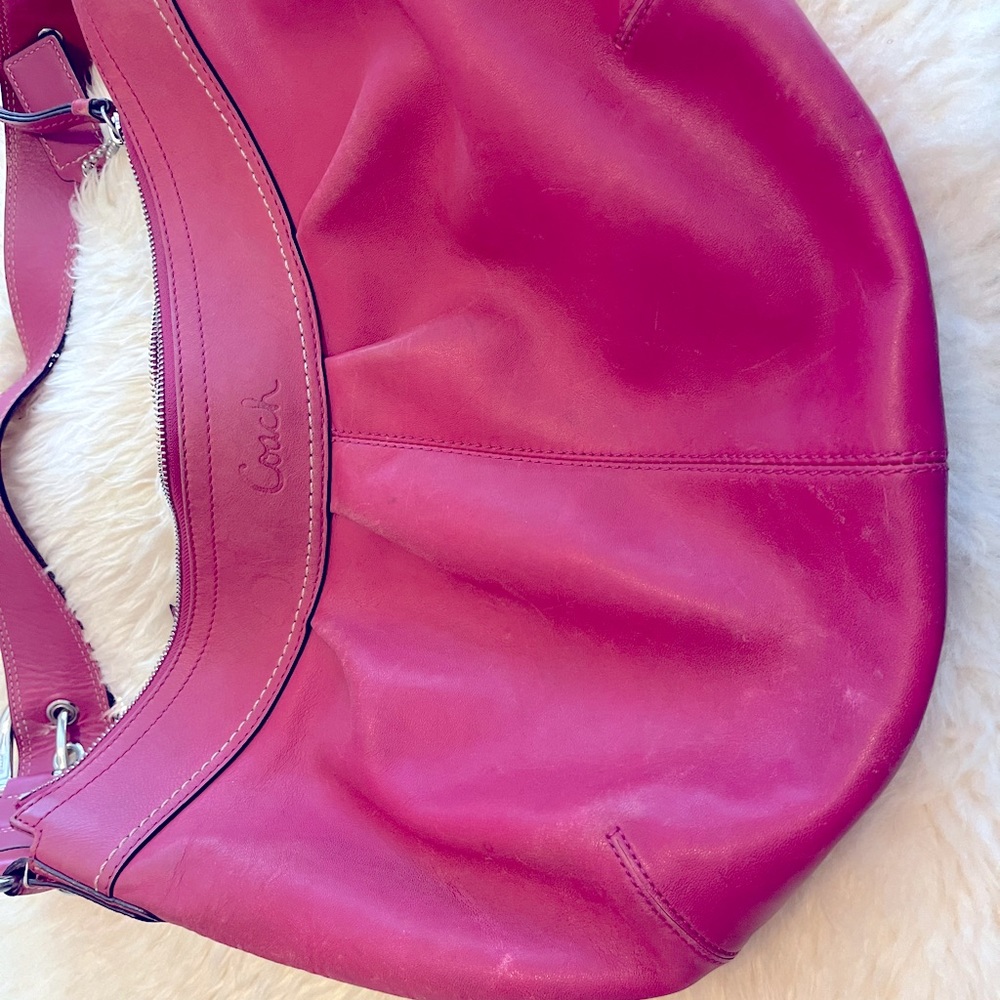 Hot Pink Coach Shoulder Bag